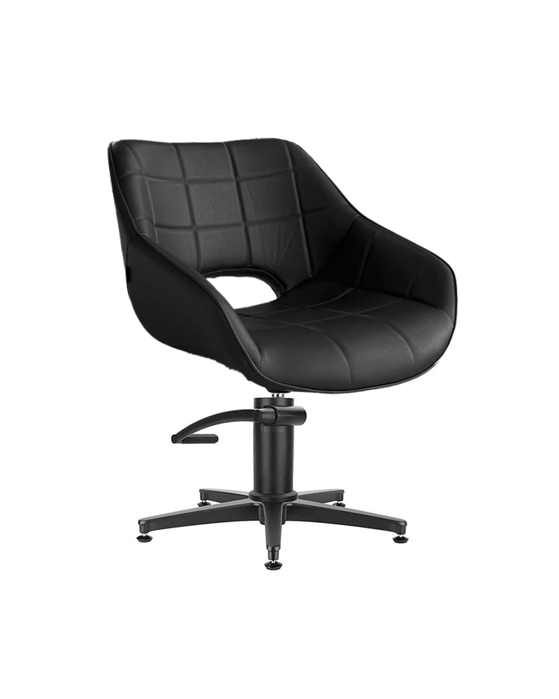 Rosie Black - Black hairdressing chair - Black cross base